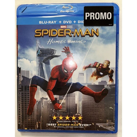 SPIDER-MAN: Homecoming (Blu-ray/DVD, 2-Disc Set +Digital Copy) New 